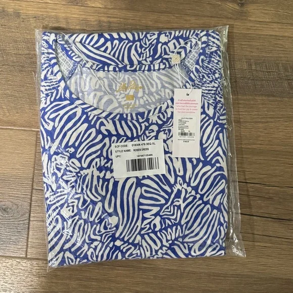 Lilly Pulitzer Rosen T-shirt Dress Size XL NWT - Picture 7 of 7